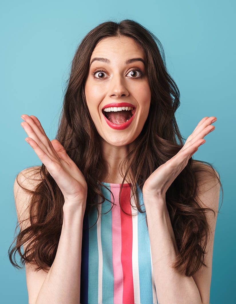Wealthy Speaker School excited woman